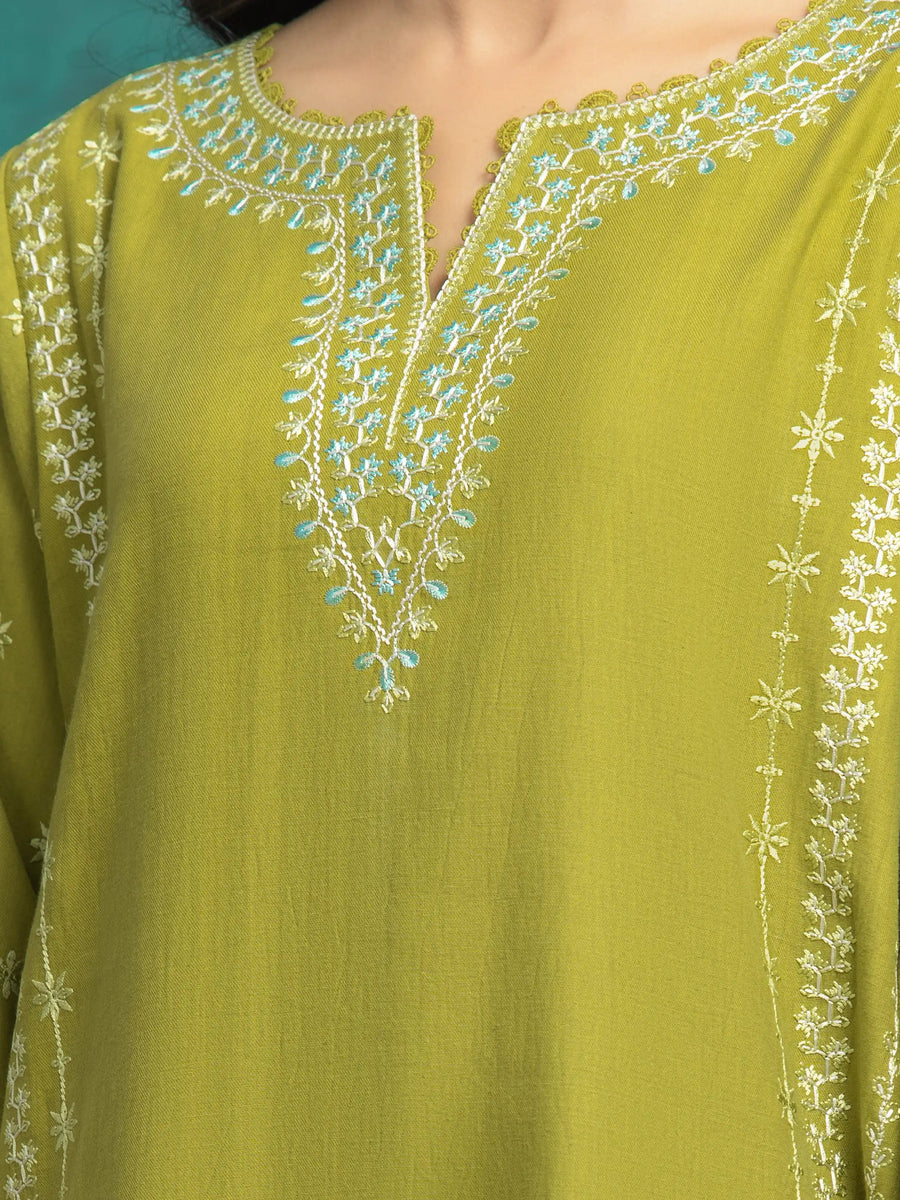 edenrobe Premium Festive Unstitched Cambric 3Pc Suit EWU5V2-31009