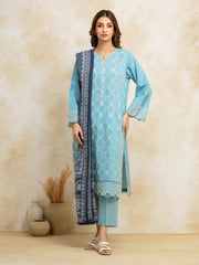 edenrobe Premium Festive Unstitched Cambric 3Pc Suit EWU5V2-31024