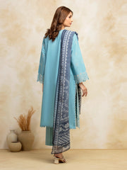 edenrobe Premium Festive Unstitched Cambric 3Pc Suit EWU5V2-31024