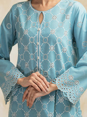edenrobe Premium Festive Unstitched Cambric 3Pc Suit EWU5V2-31024