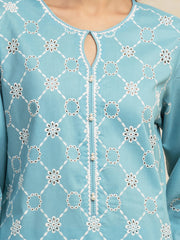 edenrobe Premium Festive Unstitched Cambric 3Pc Suit EWU5V2-31024