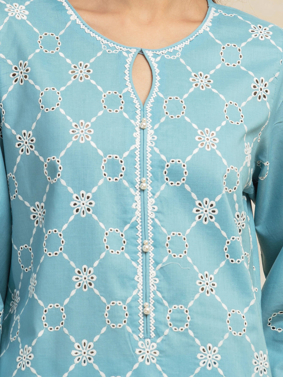 edenrobe Premium Festive Unstitched Cambric 3Pc Suit EWU5V2-31024
