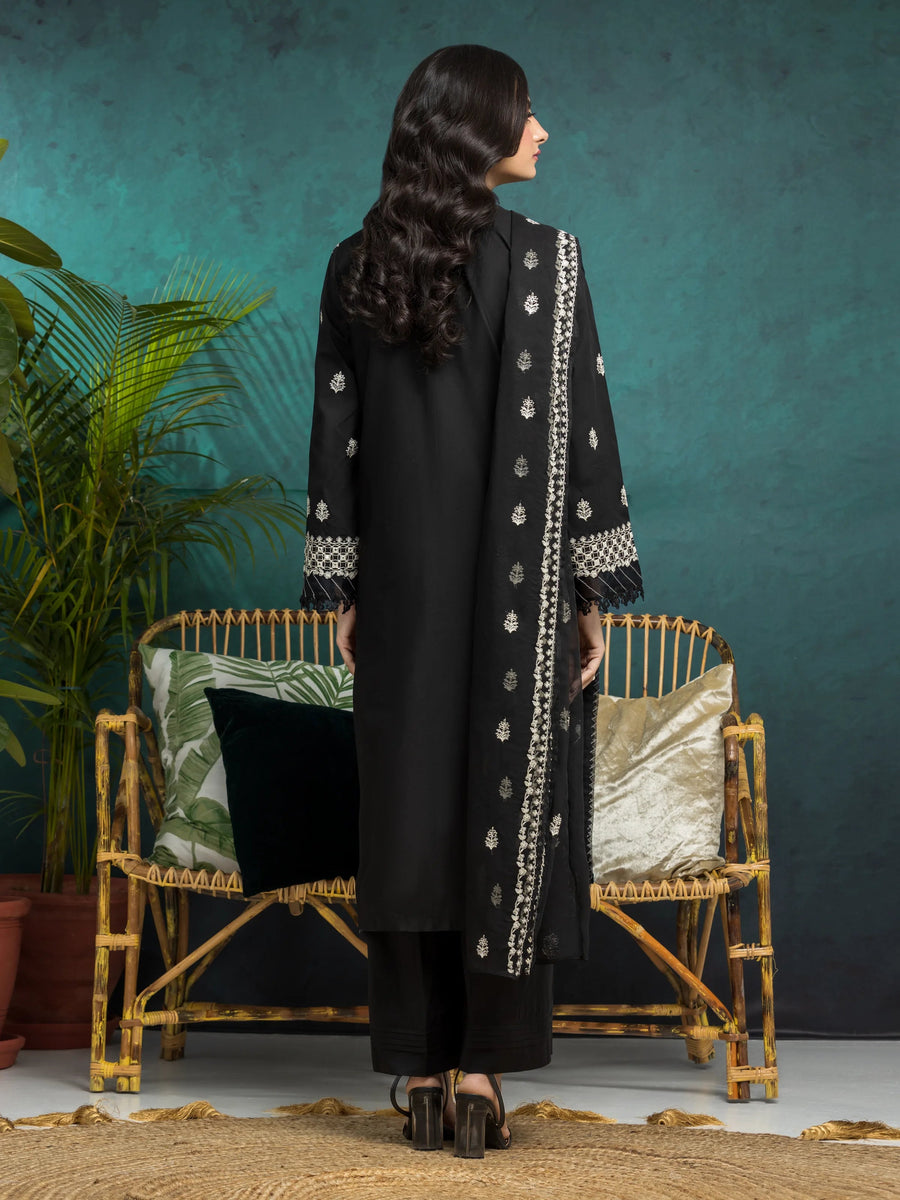 edenrobe Premium Festive Unstitched Cambric 3Pc Suit EWU5V2-31025