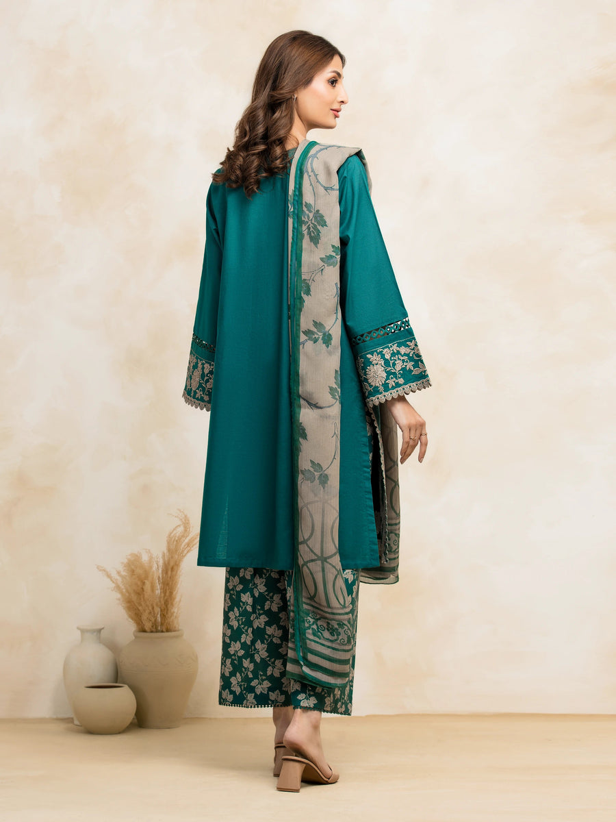 edenrobe Premium Festive Unstitched Cambric 3Pc Suit EWU5V2-31031