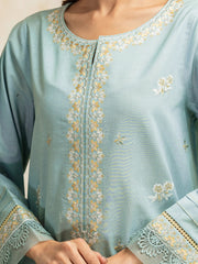 edenrobe Premium Festive Unstitched Cambric 3Pc Suit EWU5V2-31034