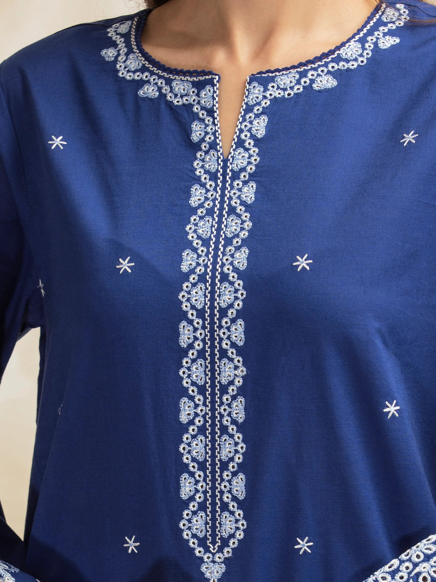 edenrobe Premium Festive Unstitched Cambric 3Pc Suit EWU5V2-31038