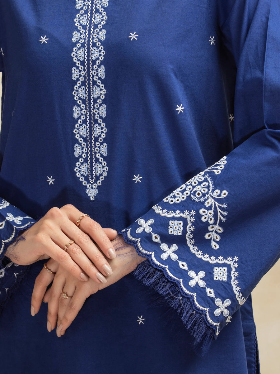 edenrobe Premium Festive Unstitched Cambric 3Pc Suit EWU5V2-31038