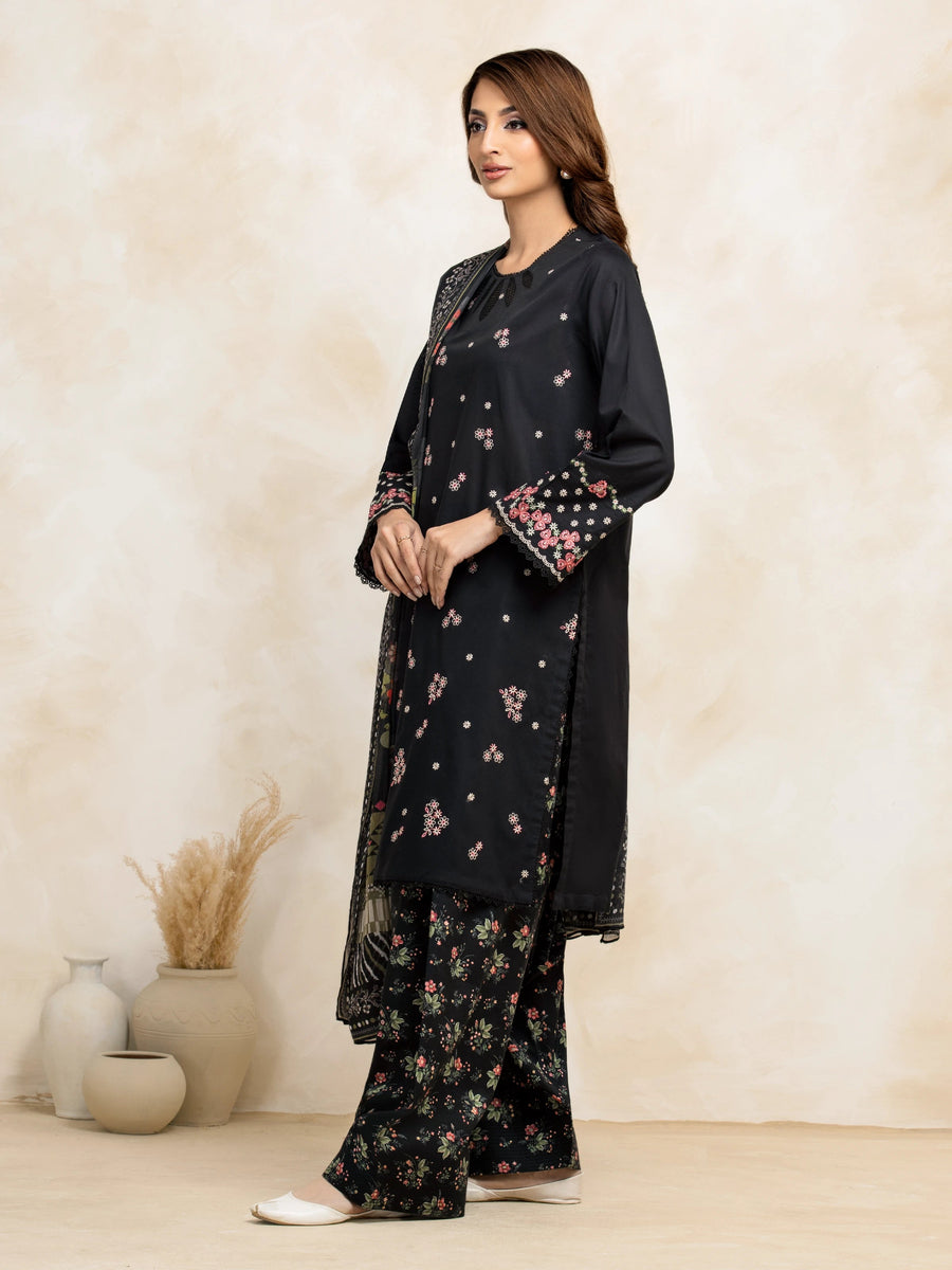 edenrobe Premium Festive Unstitched Cambric 3Pc Suit EWU5V2-31039