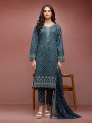 edenrobe Premium Festive Unstitched Cambric 3Pc Suit EWU5V2-31047
