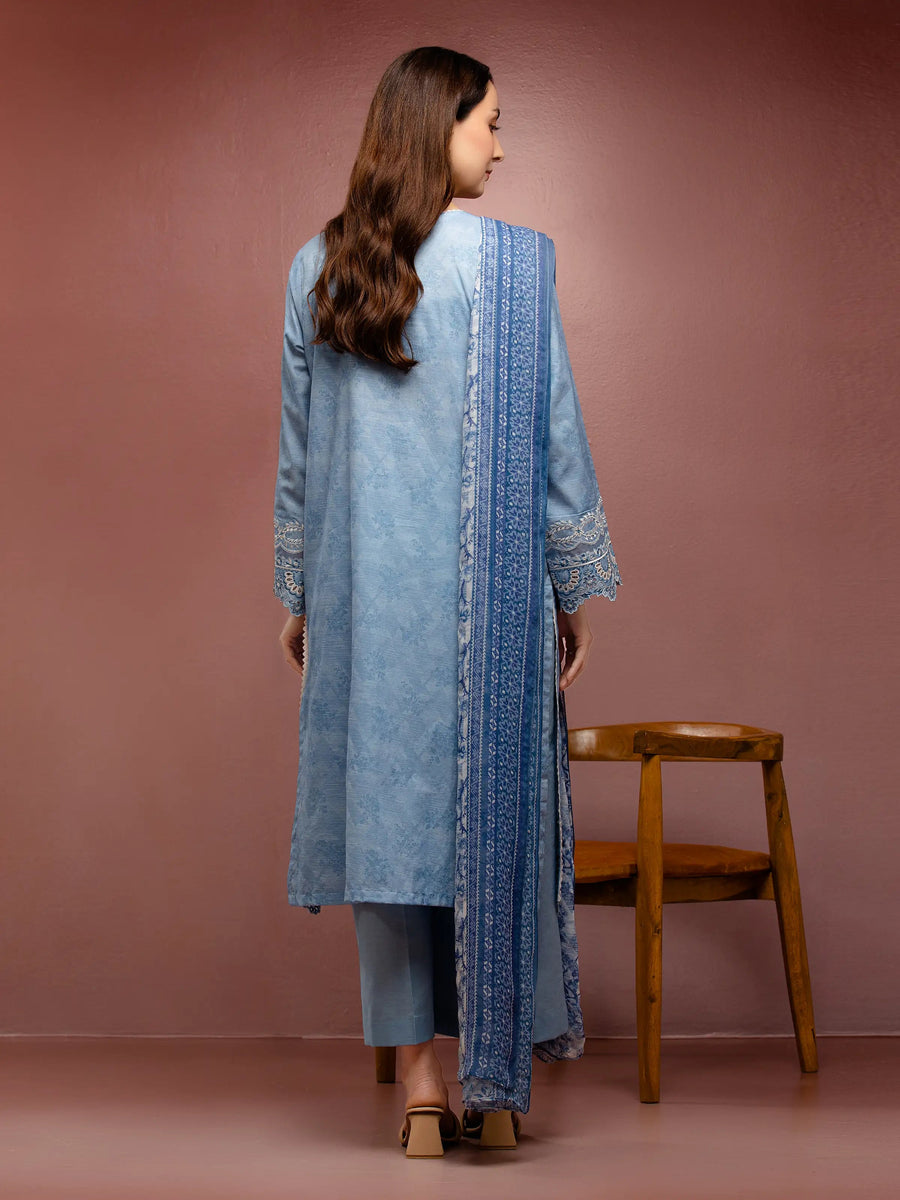 edenrobe Premium Festive Unstitched Cambric 3Pc Suit EWU5V2-31049