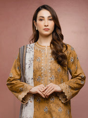 edenrobe Premium Festive Unstitched Cambric 3Pc Suit EWU5V2-31050