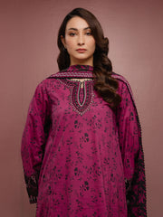 edenrobe Premium Festive Unstitched Cambric 3Pc Suit EWU5V2-31051