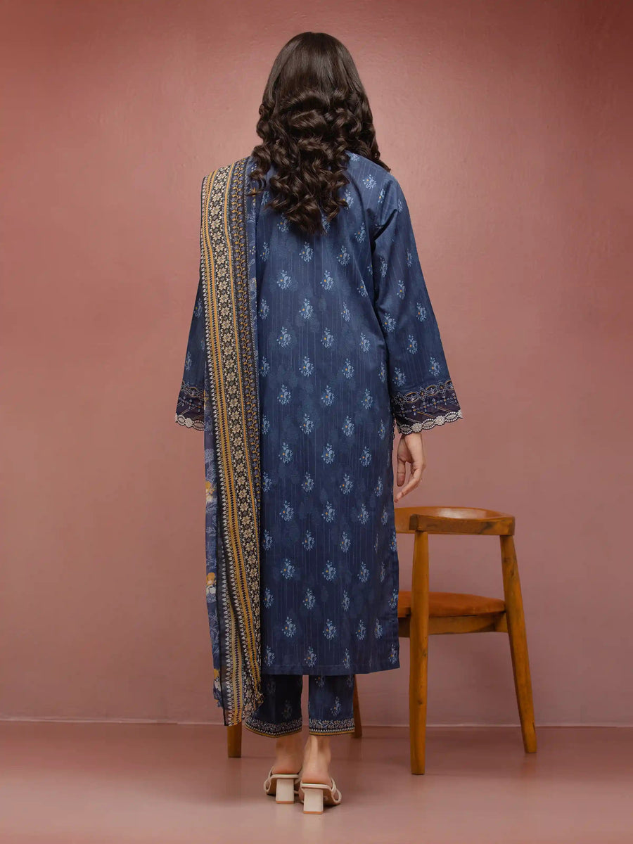 edenrobe Premium Festive Unstitched Cambric 3Pc Suit EWU5V2-31057