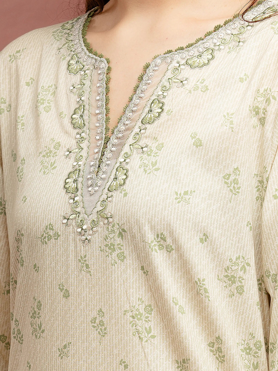 edenrobe Premium Festive Unstitched Cambric 3Pc Suit EWU5V2-31058