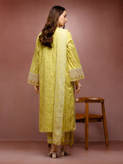 edenrobe Premium Festive Unstitched Cambric 3Pc Suit EWU5V2-31070