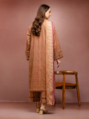 edenrobe Premium Festive Unstitched Cambric 3Pc Suit EWU5V2-31071