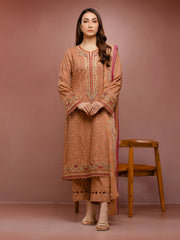 edenrobe Premium Festive Unstitched Cambric 3Pc Suit EWU5V2-31071