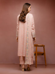 edenrobe Premium Festive Unstitched Cambric 3Pc Suit EWU5V2-31073