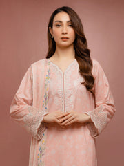edenrobe Premium Festive Unstitched Cambric 3Pc Suit EWU5V2-31073