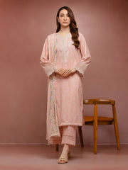 edenrobe Premium Festive Unstitched Cambric 3Pc Suit EWU5V2-31073