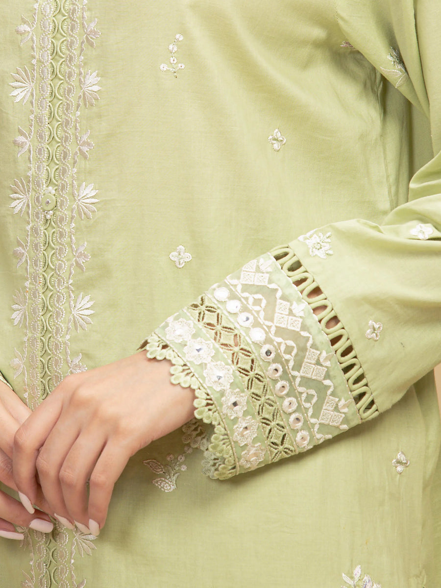edenrobe Premium Festive Unstitched Cambric 3Pc Suit EWU5V2-31600