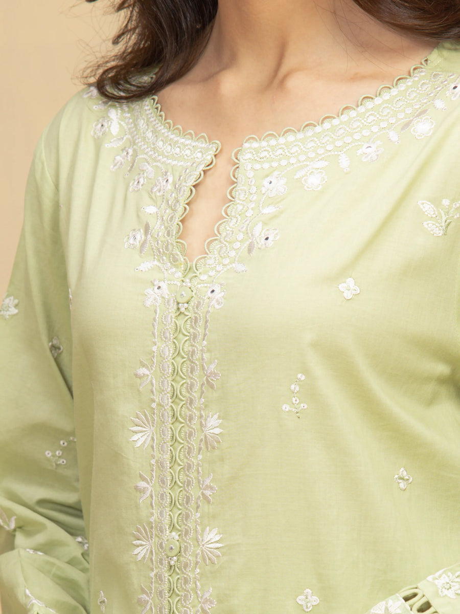 edenrobe Premium Festive Unstitched Cambric 3Pc Suit EWU5V2-31600