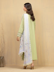 edenrobe Premium Festive Unstitched Cambric 3Pc Suit EWU5V2-31600
