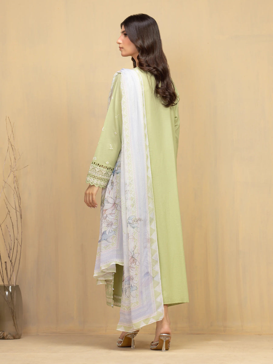edenrobe Premium Festive Unstitched Cambric 3Pc Suit EWU5V2-31600