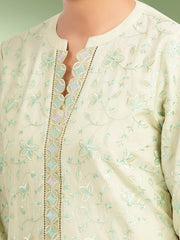 edenrobe Premium Festive Unstitched Cambric 3Pc Suit EWU5V2-31800