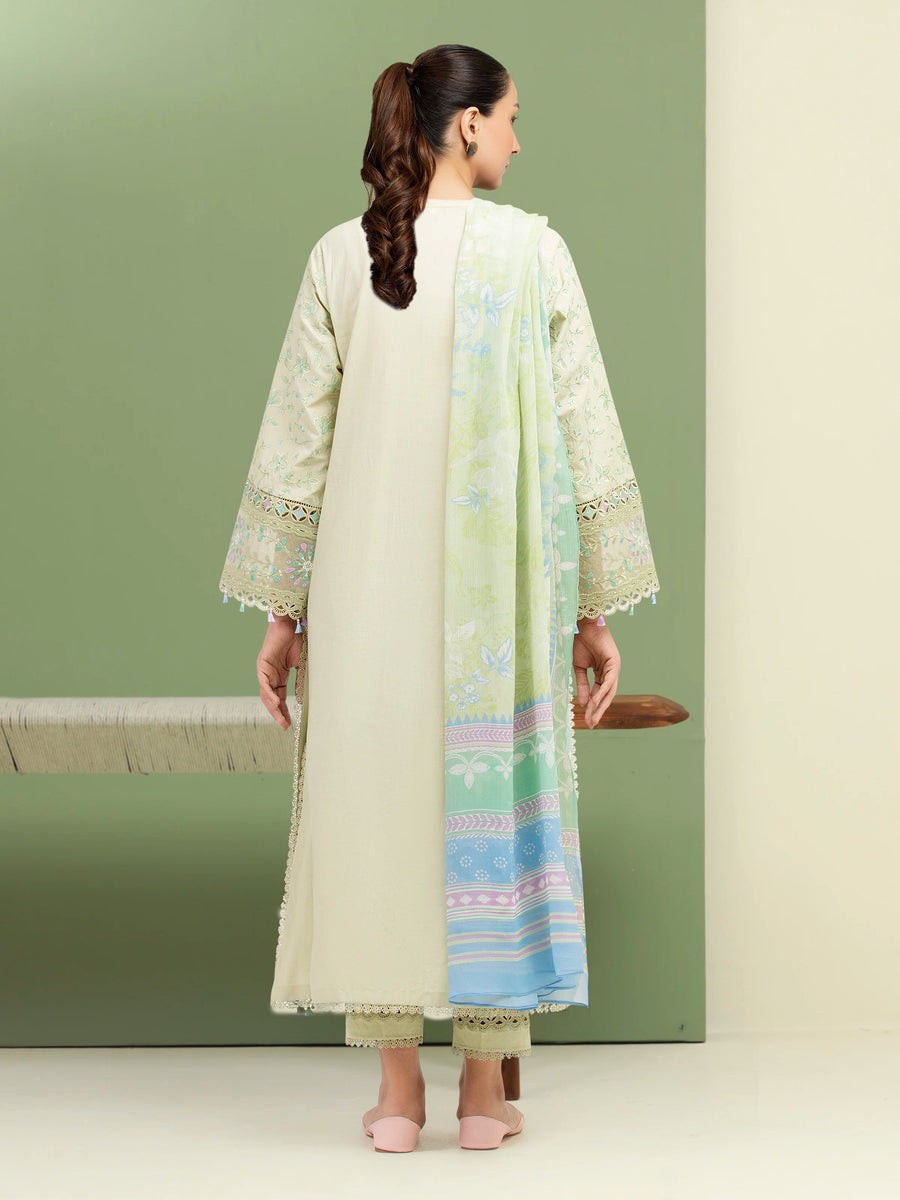 edenrobe Premium Festive Unstitched Cambric 3Pc Suit EWU5V2-31800