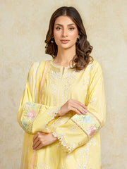 edenrobe Premium Festive Unstitched Cambric 3Pc Suit EWU5V2-31802