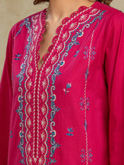 edenrobe Premium Festive Unstitched Cambric 3Pc Suit EWU5V2-31804