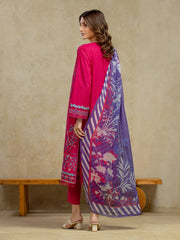 edenrobe Premium Festive Unstitched Cambric 3Pc Suit EWU5V2-31804