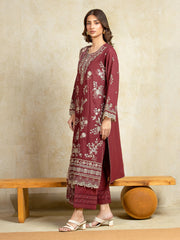 edenrobe Premium Festive Unstitched Cambric 3Pc Suit EWU5V2-31807