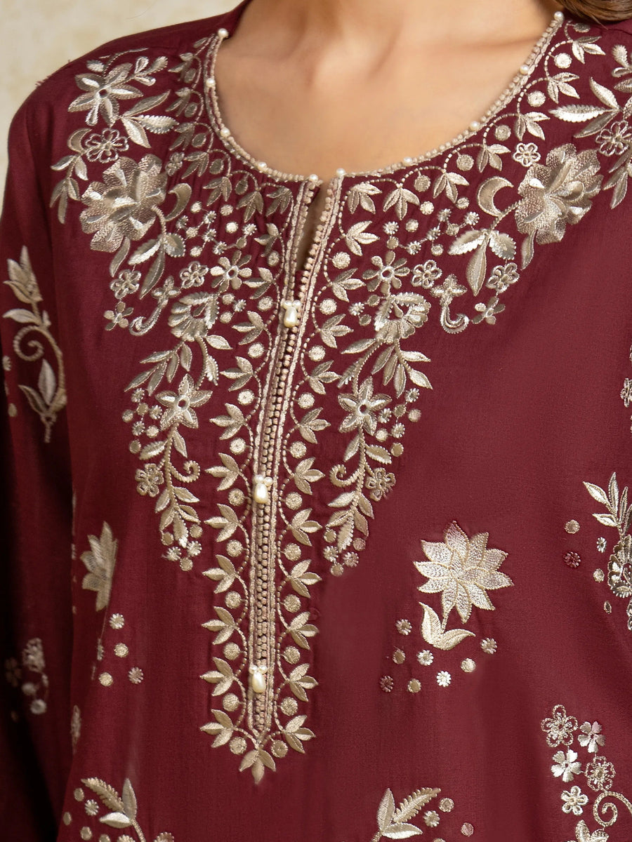 edenrobe Premium Festive Unstitched Cambric 3Pc Suit EWU5V2-31807