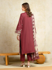 edenrobe Premium Festive Unstitched Cambric 3Pc Suit EWU5V2-31807
