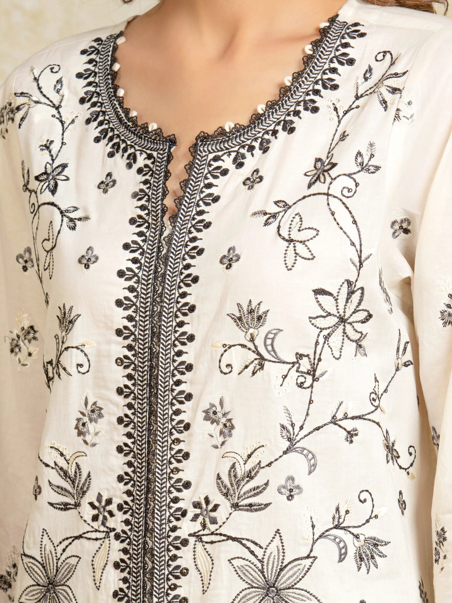 edenrobe Premium Festive Unstitched Cambric 3Pc Suit EWU5V2-31815