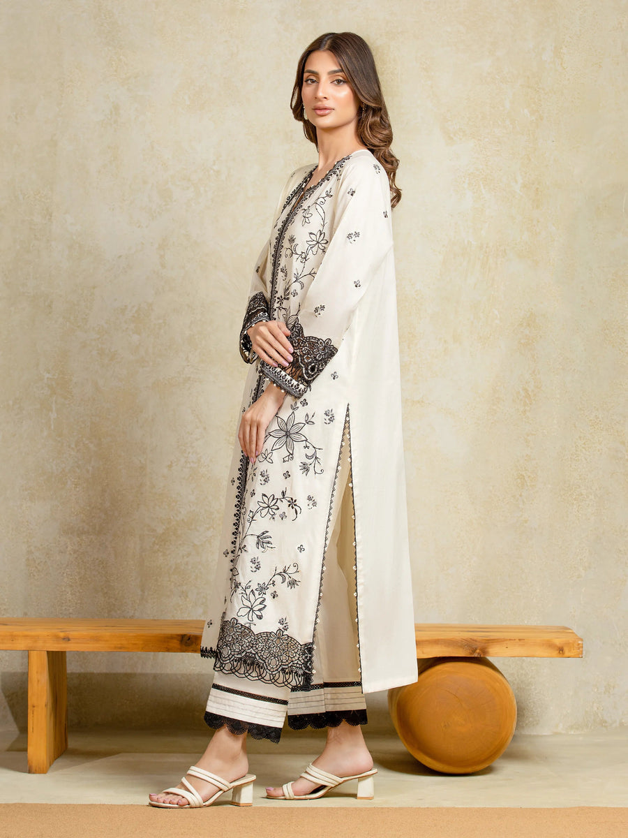 edenrobe Premium Festive Unstitched Cambric 3Pc Suit EWU5V2-31815
