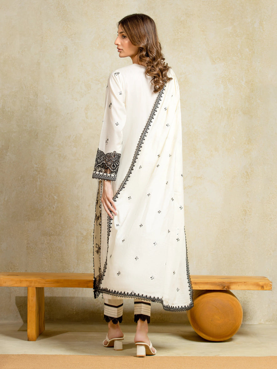 edenrobe Premium Festive Unstitched Cambric 3Pc Suit EWU5V2-31815