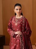 edenrobe Premium Embroidered Viscose Unstitched 3Pc Suit EWU5V20-32080
