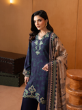 edenrobe Premium Embroidered Viscose Unstitched 3Pc Suit EWU5V20-32082