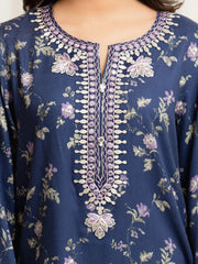 edenrobe Premium Embroidered Viscose Unstitched 3Pc Suit EWU5V20-32083