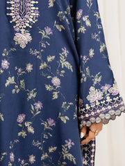 edenrobe Premium Embroidered Viscose Unstitched 3Pc Suit EWU5V20-32083