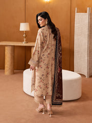 edenrobe Premium Embroidered Viscose Unstitched 3Pc Suit EWU5V20-32087