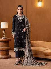 edenrobe Premium Embroidered Viscose Unstitched 3Pc Suit EWU5V20-32088
