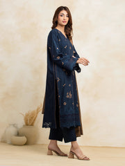 edenrobe Premium Festive Unstitched Jacquard 3Pc Suit EWU5V3-31151