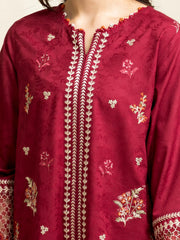 edenrobe Premium Festive Unstitched Jacquard 3Pc Suit EWU5V3-31154