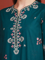 edenrobe Premium Festive Unstitched Jacquard 3Pc Suit EWU5V3-31155