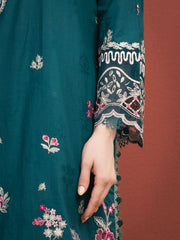 edenrobe Premium Festive Unstitched Jacquard 3Pc Suit EWU5V3-31155