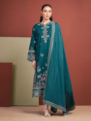 edenrobe Premium Festive Unstitched Jacquard 3Pc Suit EWU5V3-31155
